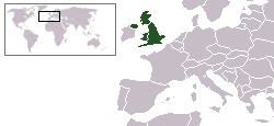 Country Map for United Kingdom