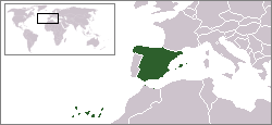 Country Map for Spain