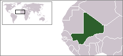 Country map for Mali