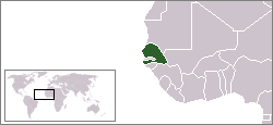 Country Map for Senegal