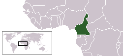 Country Map for Cameroon