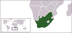 Country map for South Africa